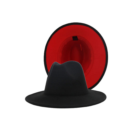 Black and Red Fedora