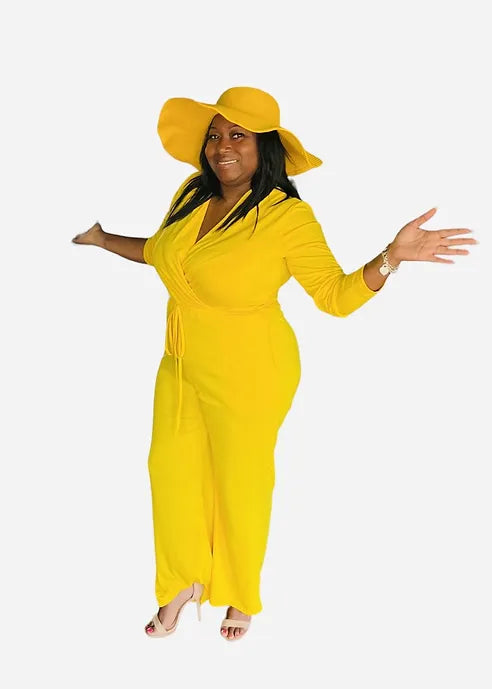 Mustard Floppy Straw Hat