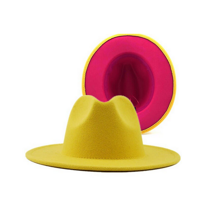 Mustard and Rose Fedora