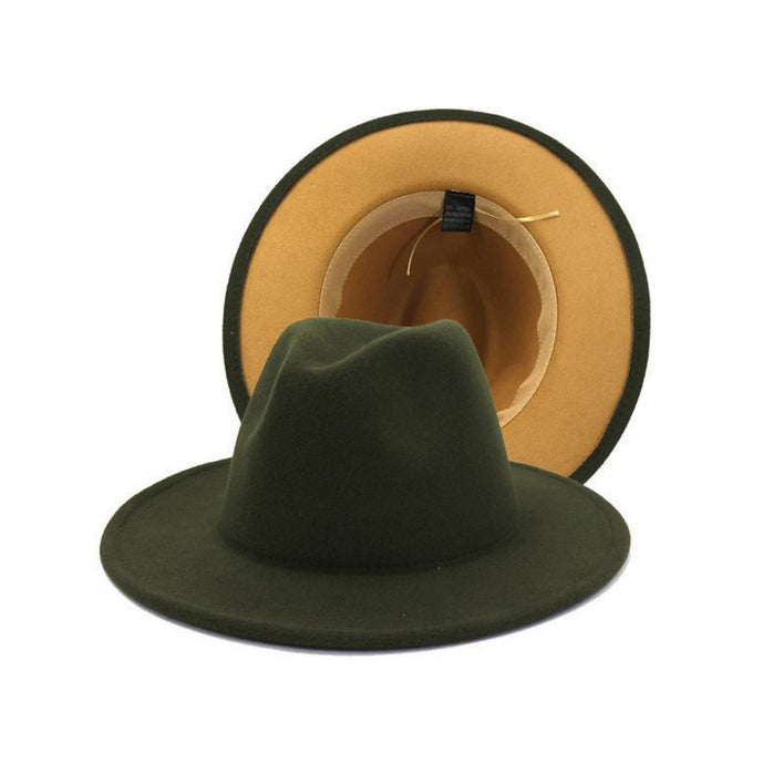 Olive and Tan Fedora