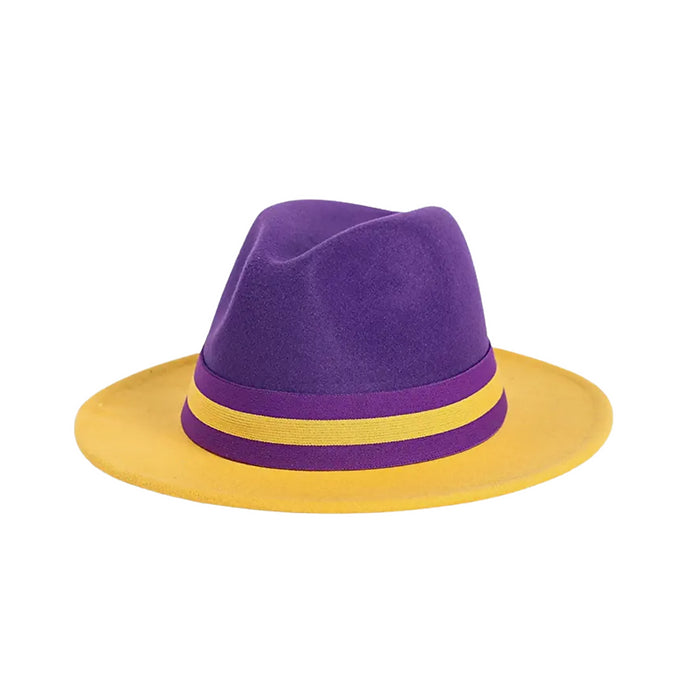 Purple and Gold Fedora