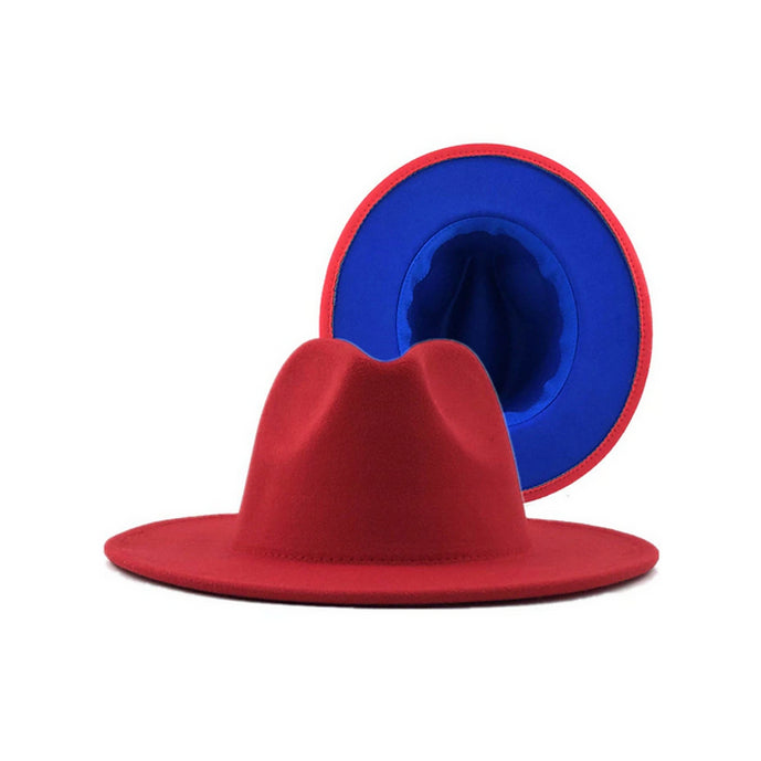 Red and Blue Fedora