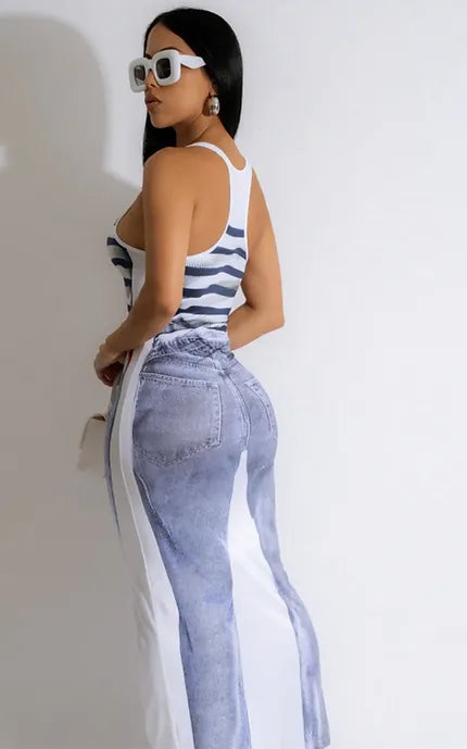The Denim Illusion Dress