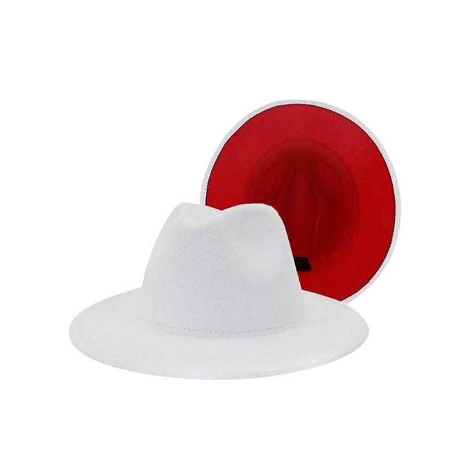 White and Red Fedora